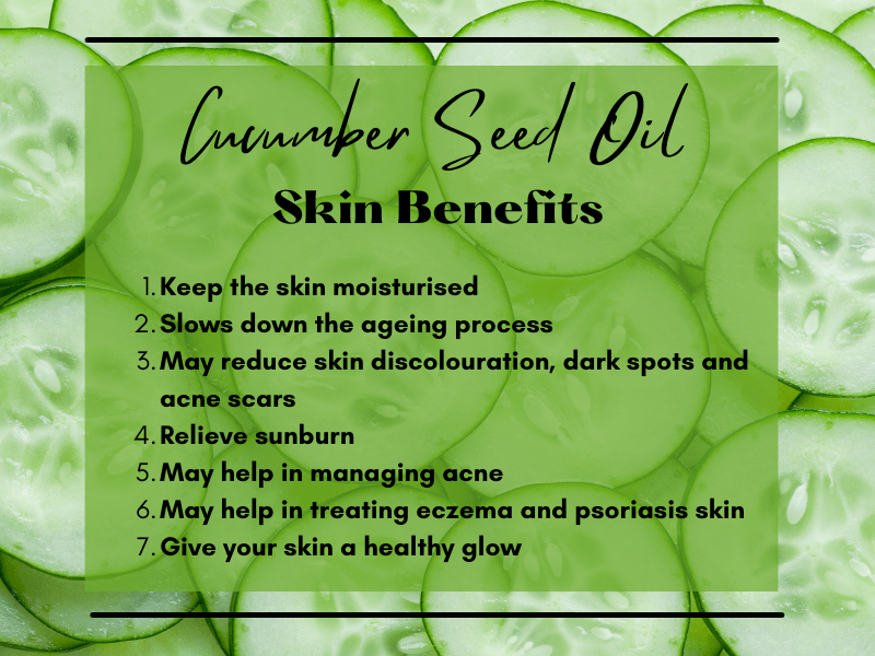 Cucumber Seed Oil Skin Benefits