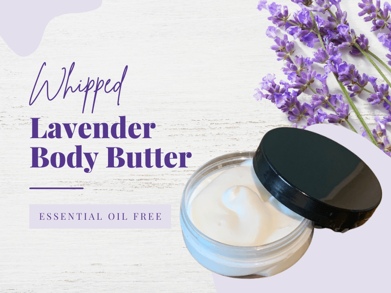 DIY Essential Oil Free Lavender Body Butter SkinCrest