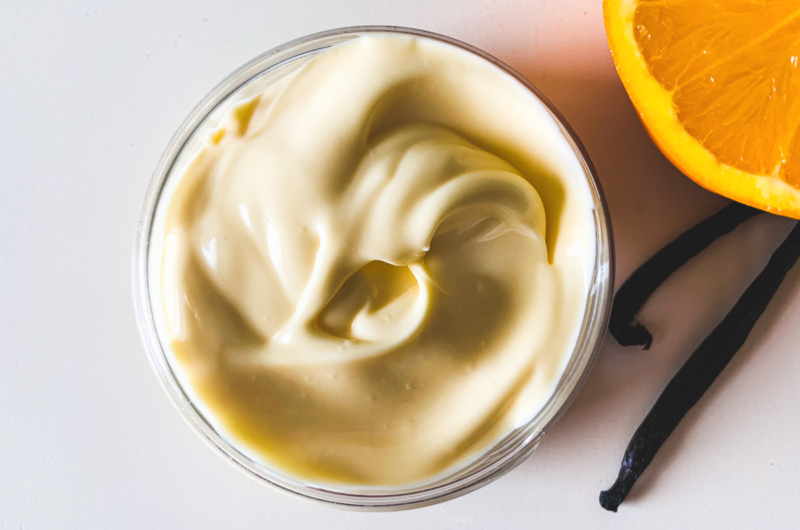 DIY Nourishing Sweet Orange Vanilla Hand Cream Recipe